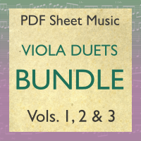 Folk Viola Duets PDF Sheet Music Bundle